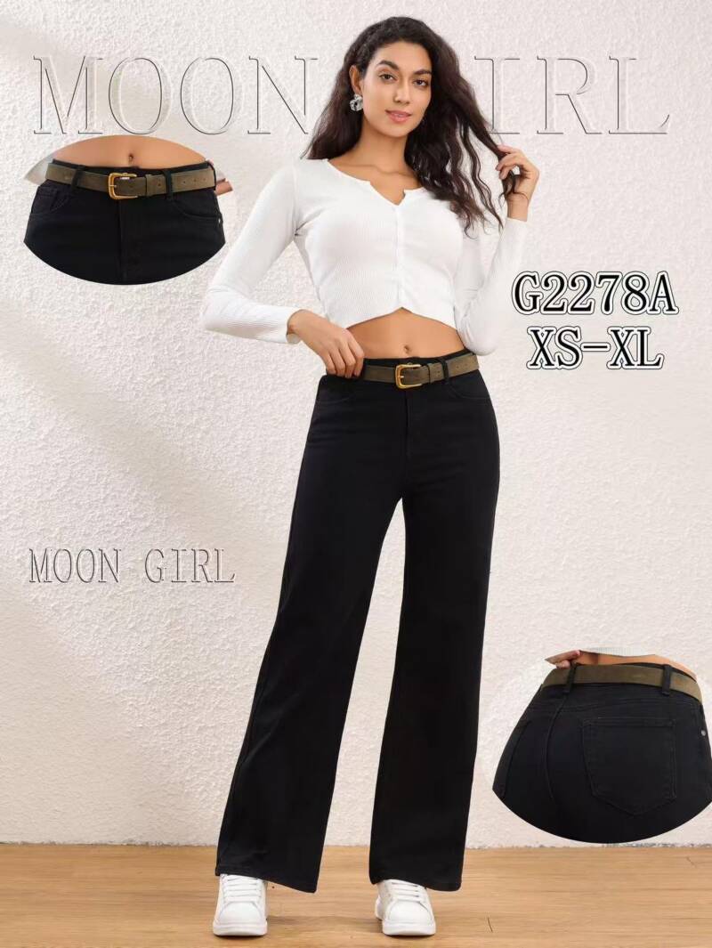 Spodnie damskie jeansy Roz XS-XL, 1 Kolor Paczka 10 szt